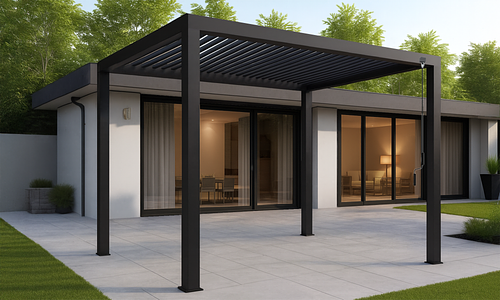 Elements 3.6m x 4m Steel Freestanding Pergola #1