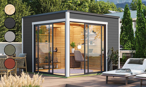 Palla Cabins - 300 x 300cm - Corner Doors #226