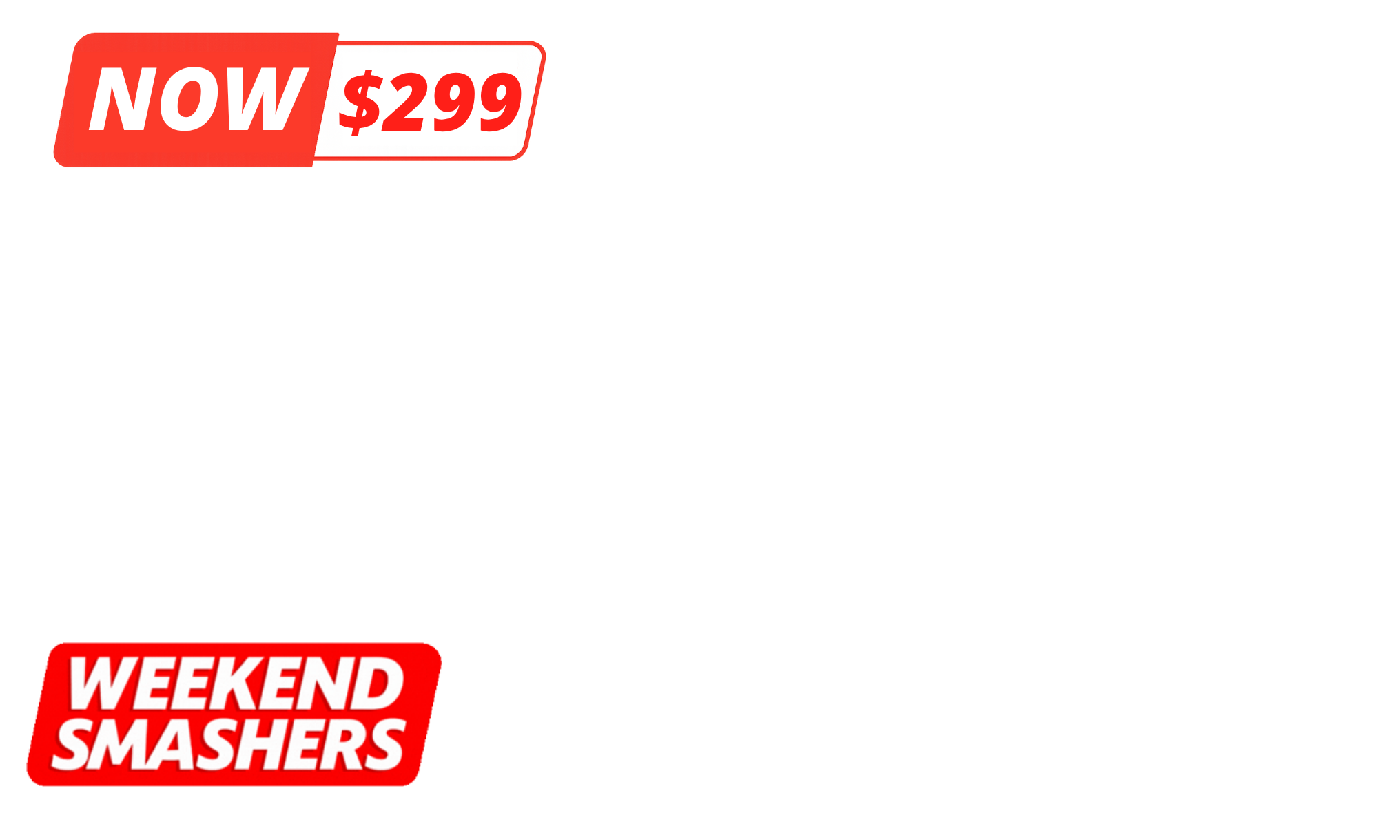 <p><strong> WEEKEND SMASHERS! </strong>We’ve gone full smash mode — save up to <strong>50% OFF</strong> selected Outdoor Fireplaces, Chairs, and more. <strong>Only 5 Days — ends Tuesday, 22nd July.</strong><span> T&Cs Apply.</span></p>
