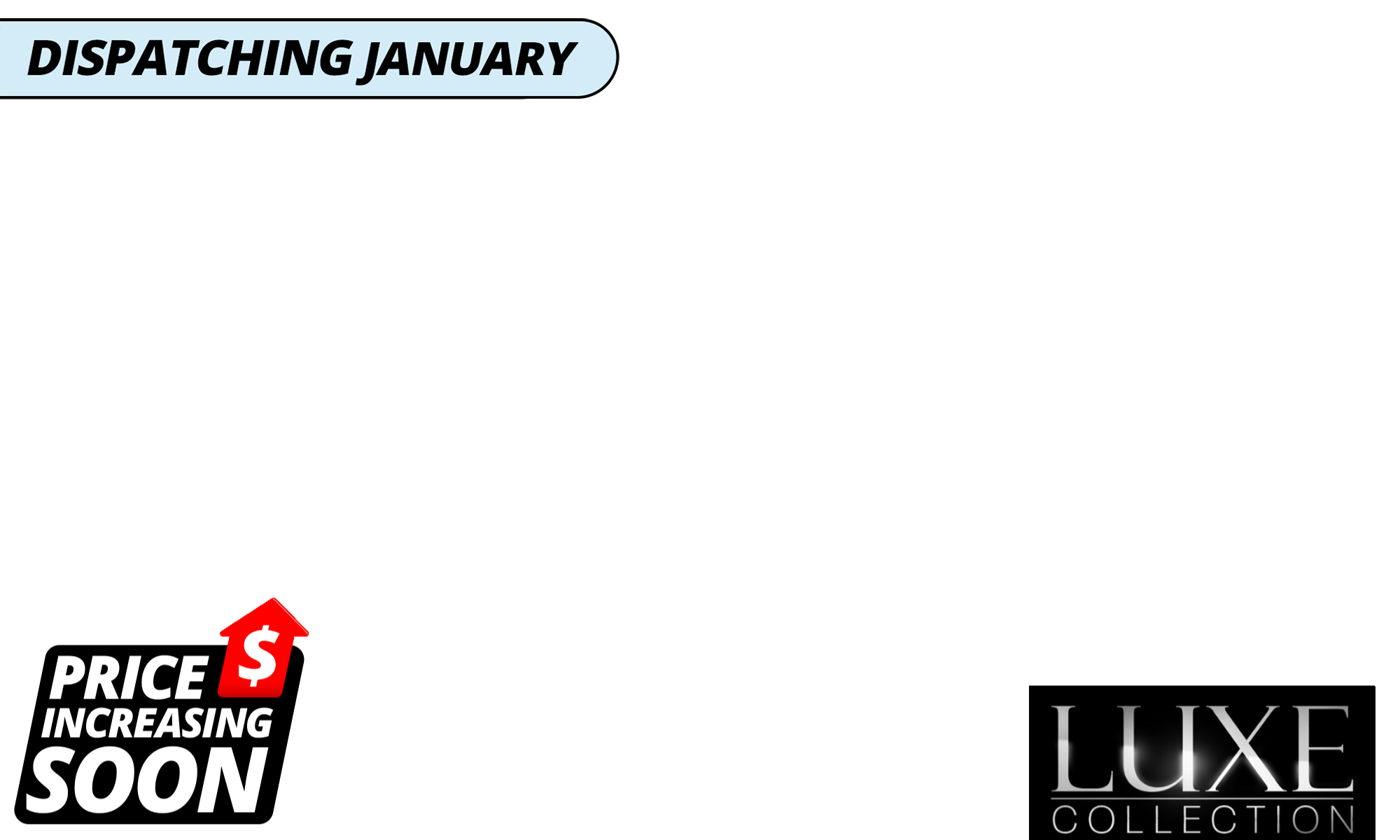 <p>We don’t love putting prices up, but rising costs mean selected pergola prices will be increasing soon. <strong>Secure your Luxe Louvre at today’s price now, with selected sizes available for January dispatch.</strong></p><p></p>