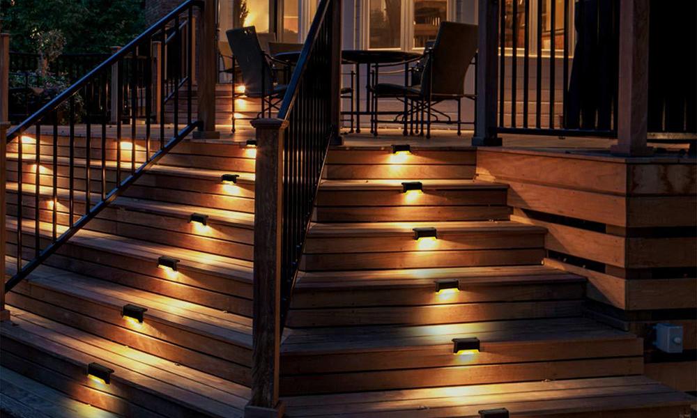 Outdoor deck deals solar lights