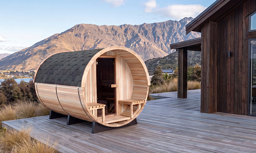 Nara 6-Person Outdoor Dome Barrel Sauna #1