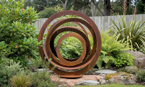 Cosmic Vortex Corten Sculpture #31