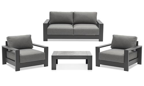 Gio 4-Seater Sofa Set - Anthracite #15