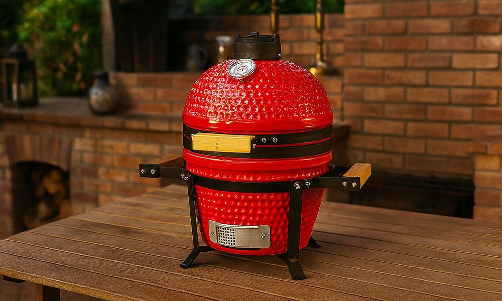13" Kamado BBQ Grill - Red #126