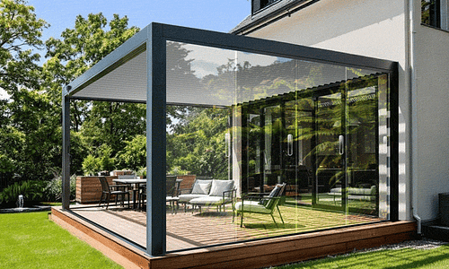 Luxe Louvre Frameless Glass Sliding Doors- Wall-Mounted SIDE - 2 Sizes #132