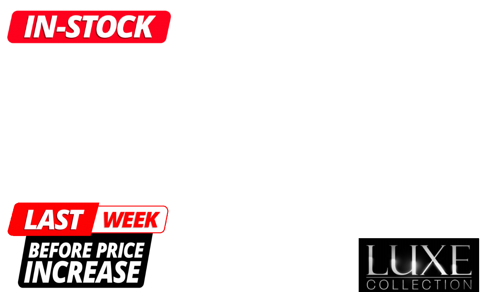 <div><p><strong>In stock. Ready to go. Current pricing for a limited time + FREE SHIPPING!</strong><span> Selected Luxe Louvres are </span><strong>IN STOCK now</strong><span>, but prices are going up soon as our costs increase. Secure yours at today’s price while stock lasts. </span><strong>First in, first served. Limited availability.</strong></p></div><div> </div>