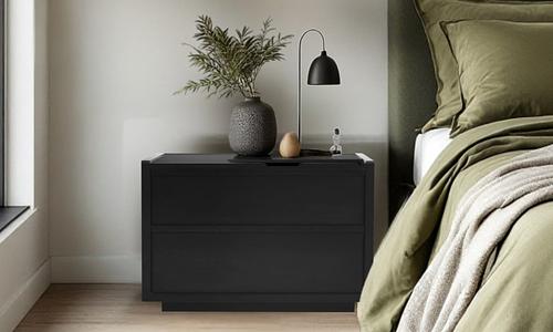 Belle Nightstand - Black Charcoal #50