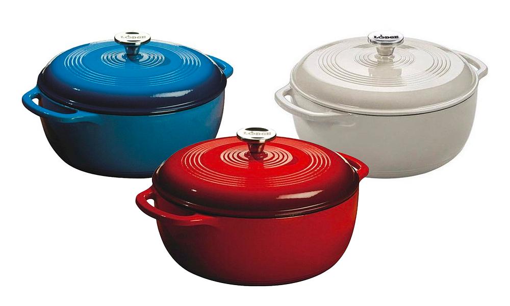 Lodge enameled deals cast iron